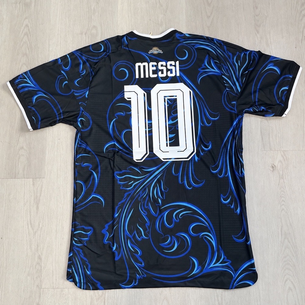 Argentina MESSI 10 FIFA World Cup 2026 Jersey Black Blue 2XL JM5901